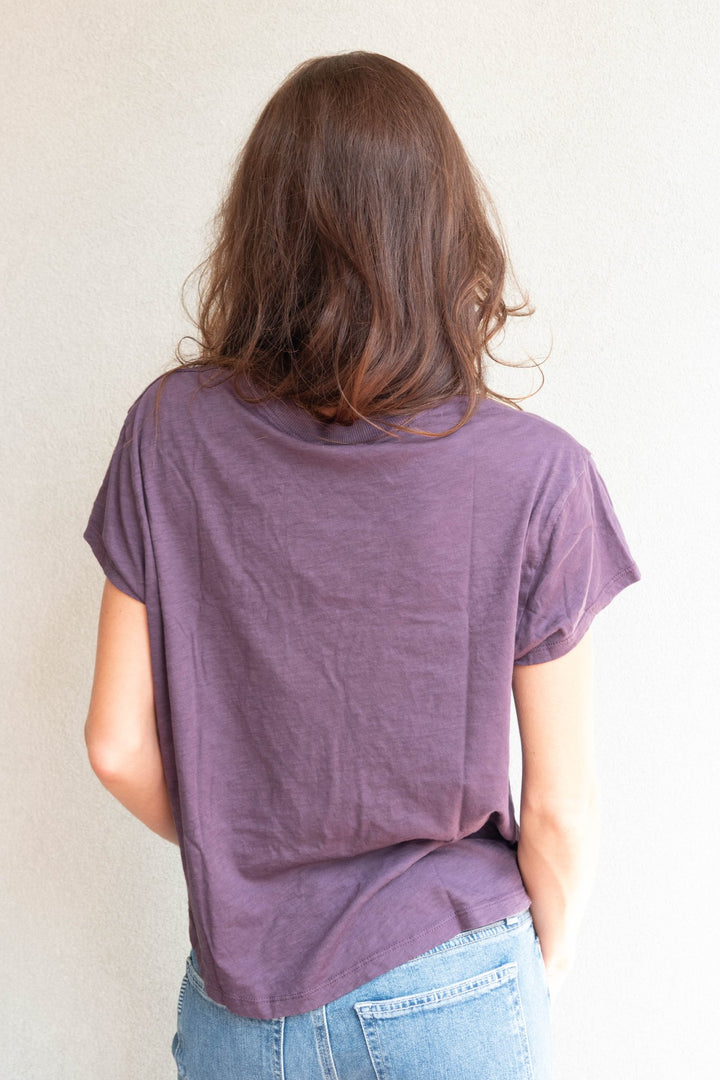 Grayson Crop Tee - Boysenberry - Jaffi&