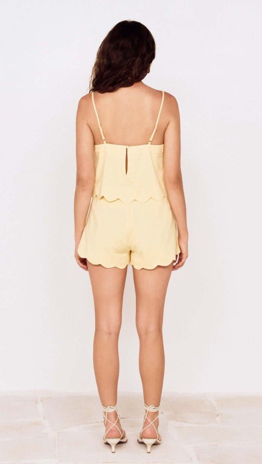 Grazia Scallop Hem Cami - Butter - Jaffi's