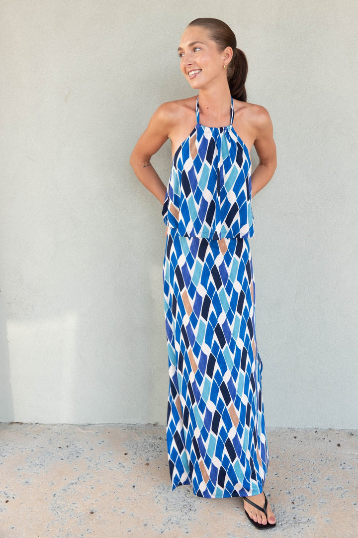 Halter Maxi Dress - Delaney - Jaffi&