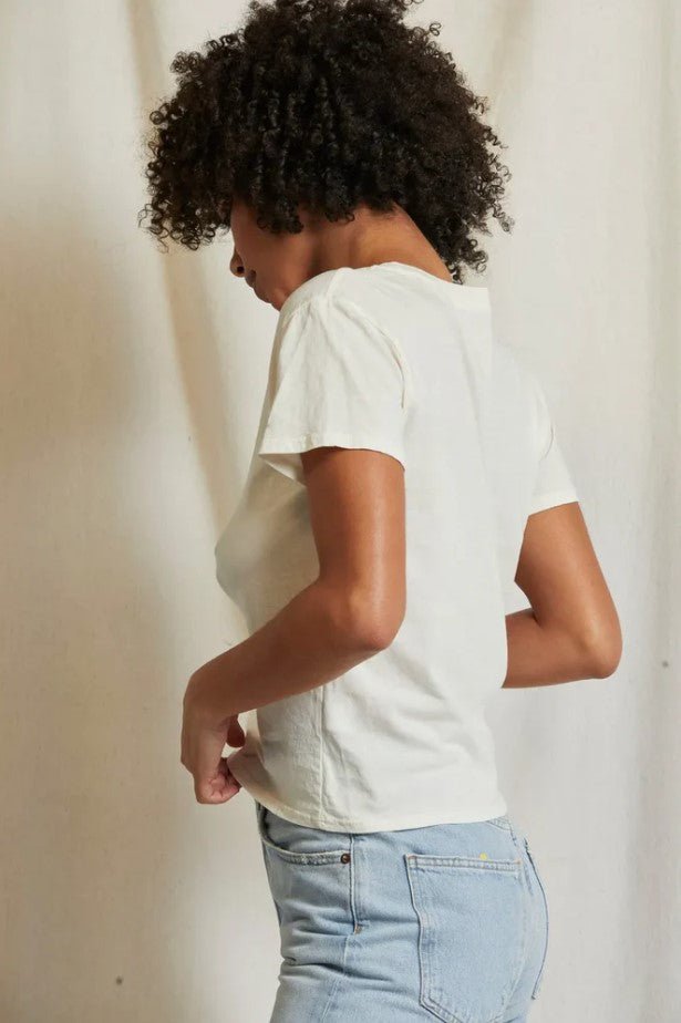 Harley Boxy Crew Tee - Bright Ivory - Jaffi's