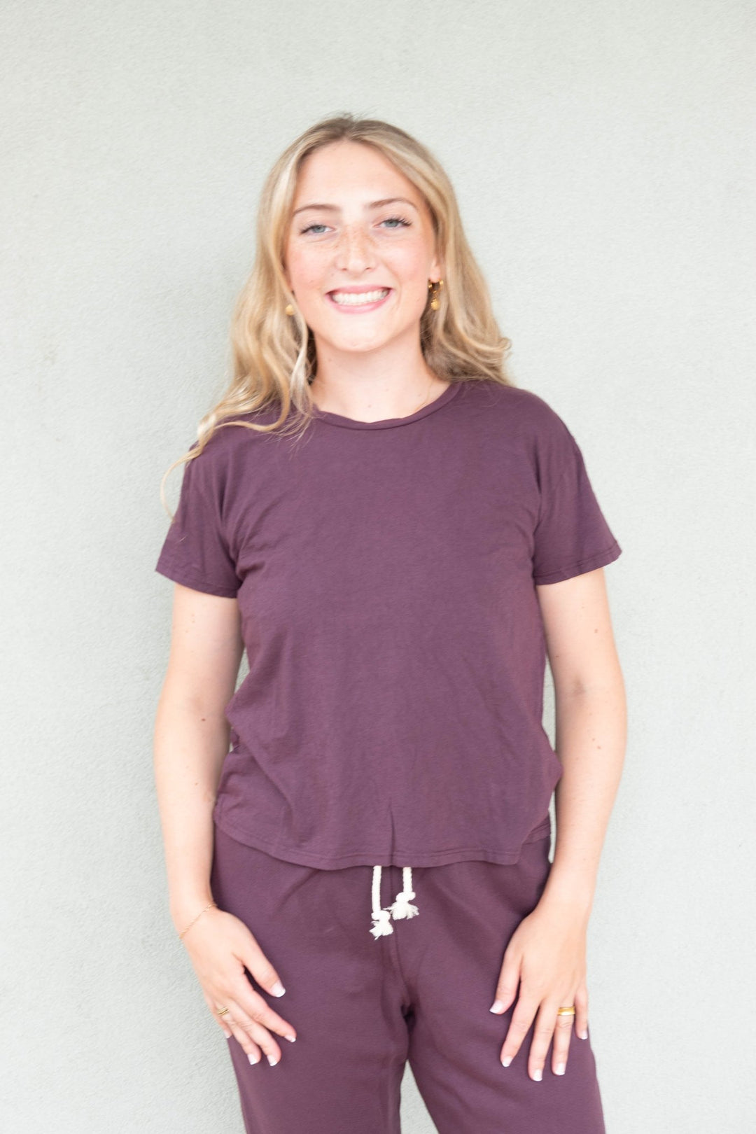 Harley Boxy Crew Tee - Cherry Lacquer - Jaffi's
