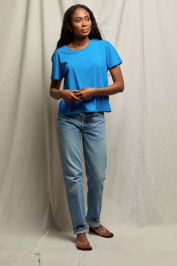 Harley Boxy Crew Tee - Cobalt - Jaffi's