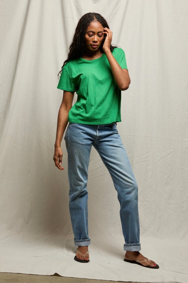 Harley Boxy Crew Tee - Grass - Jaffi's