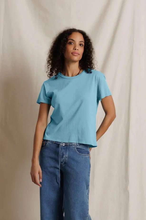Harley Boxy Crew Tee - Milky Blue - Jaffi&