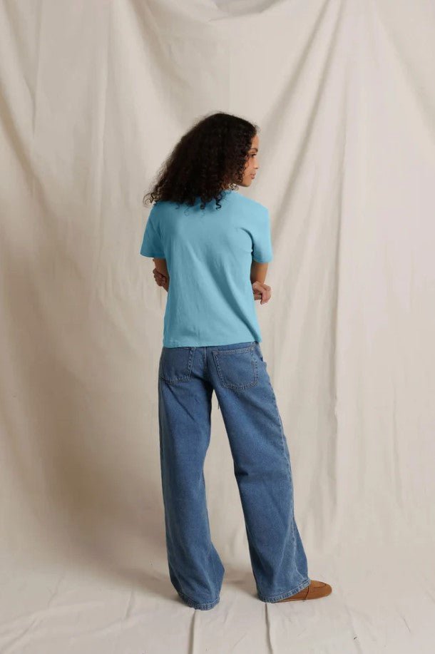 Harley Boxy Crew Tee - Milky Blue - Jaffi&