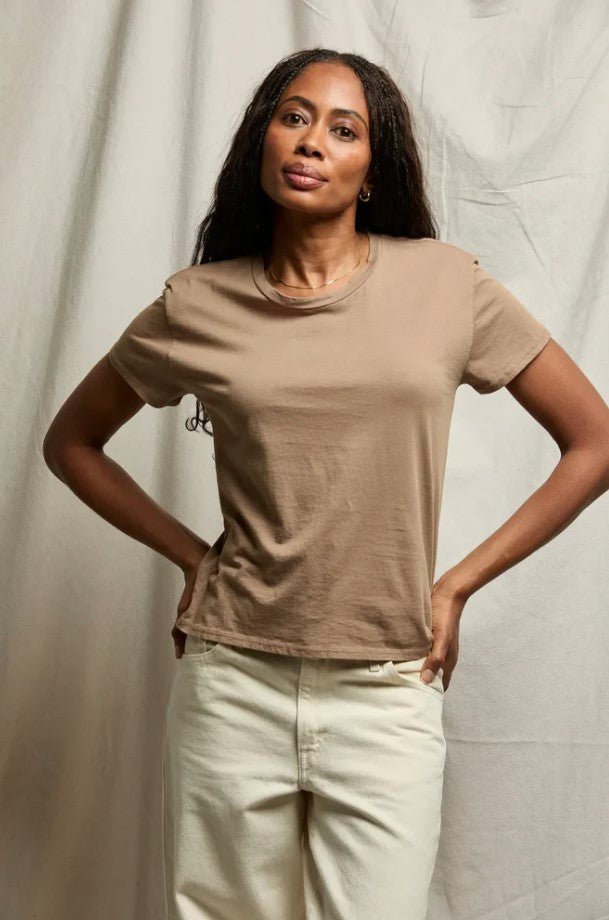 Harley Boxy Crew Tee - Mocha - Jaffi's