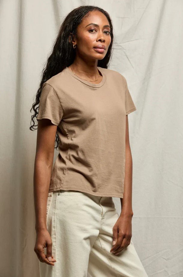 Harley Boxy Crew Tee - Mocha - Jaffi's