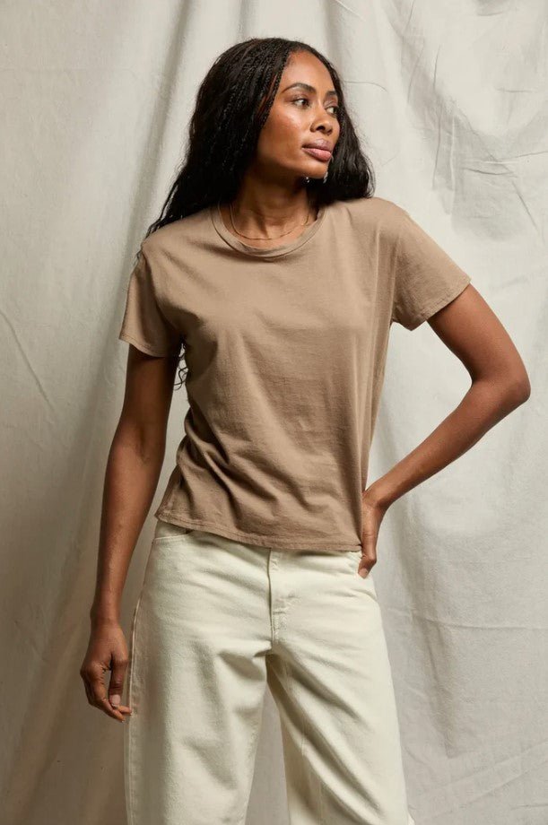 Harley Boxy Crew Tee - Mocha - Jaffi's