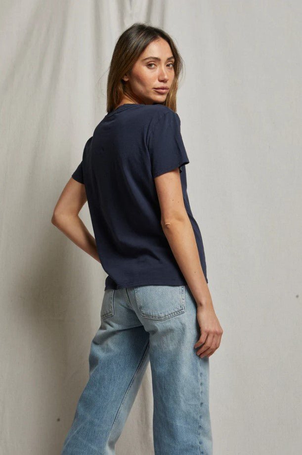 Harley Boxy Crew Tee - Navy - Jaffi's