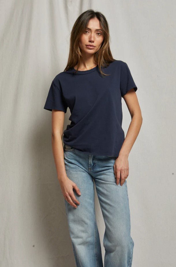 Harley Boxy Crew Tee - Navy - Jaffi's