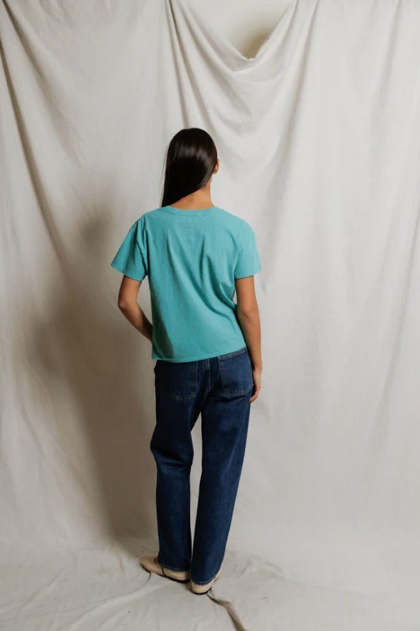 Harley Boxy Crew Tee - Teal Blue - Jaffi's