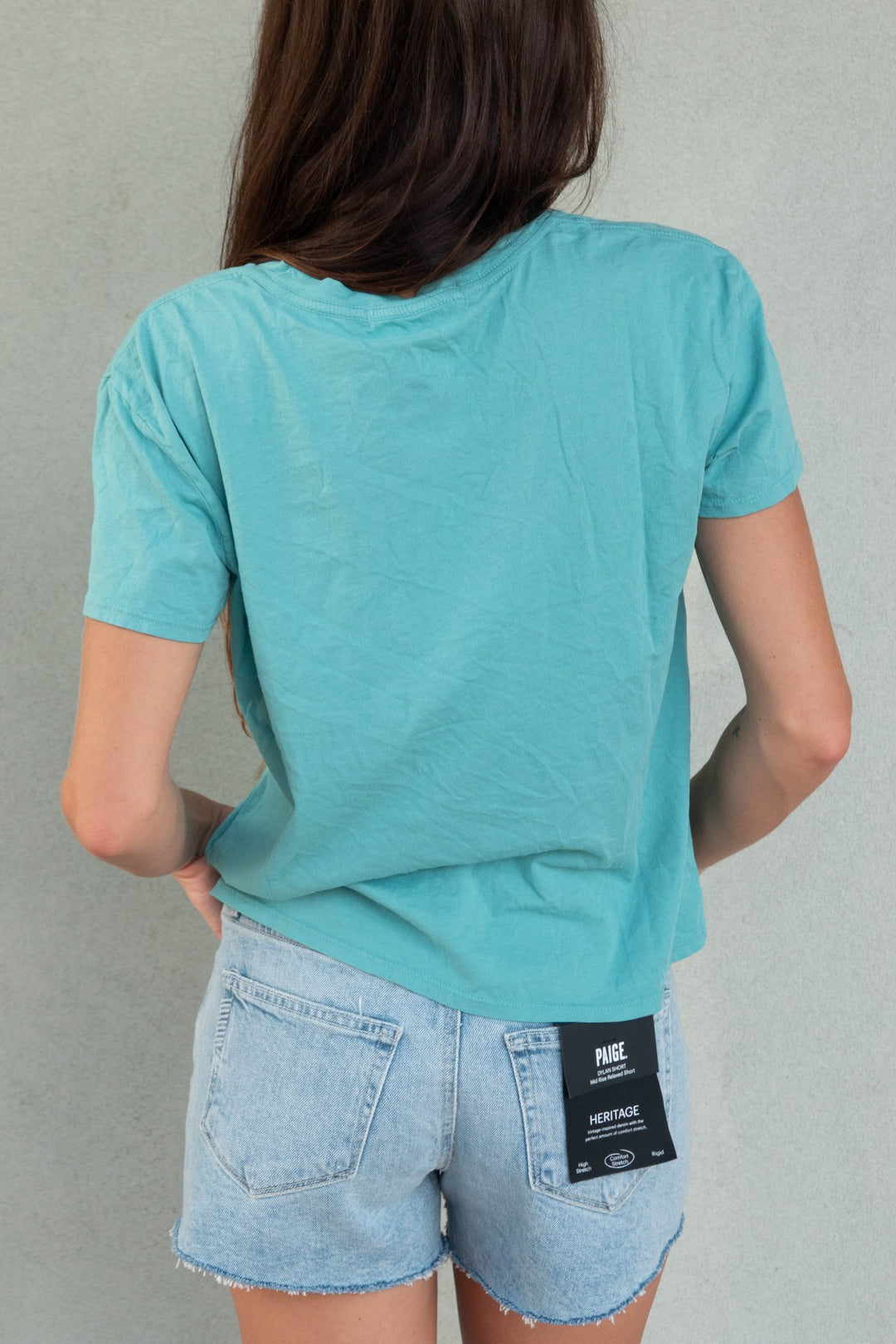 Harley Boxy Crew Tee - Teal Blue - Jaffi&