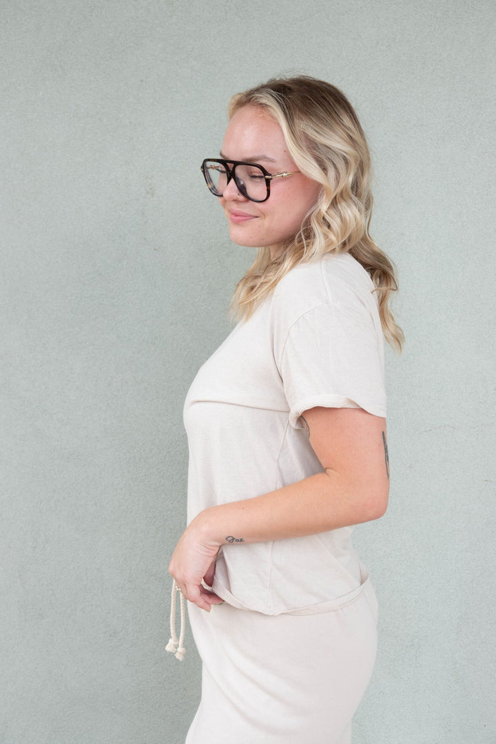 Harley Boxy Crew Tee - Whitecap Grey - Jaffi&