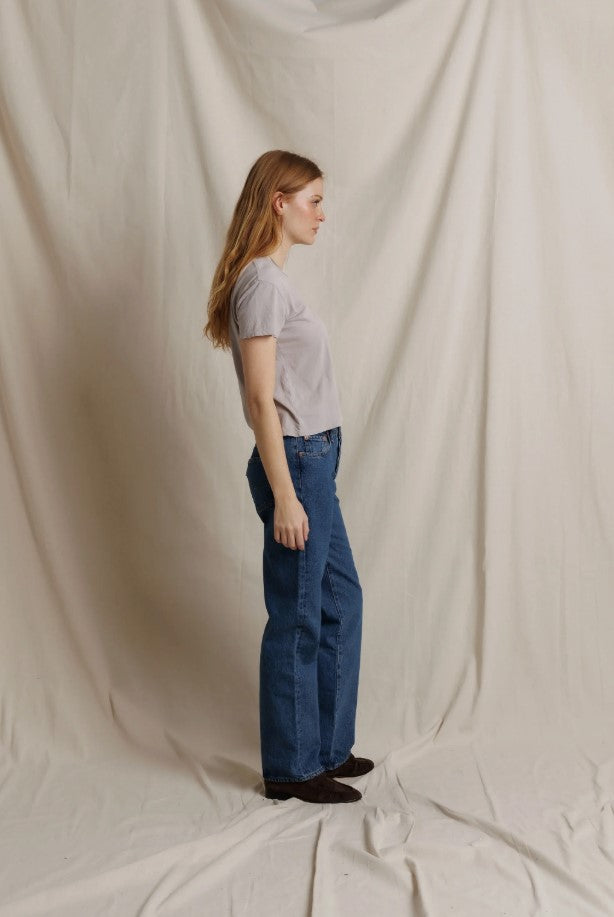 Harley Boxy Crew Tee - Cloud Gray