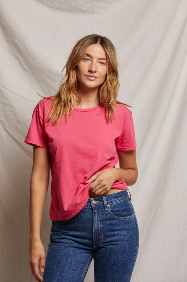 Harley Boxy Crew Tee - Pink Bloom