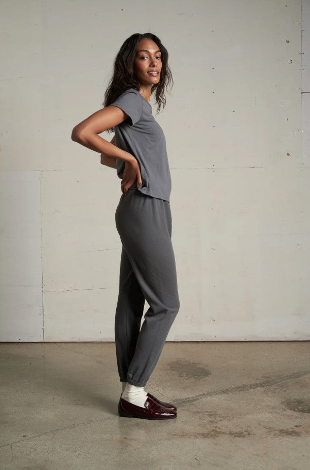 Harley Boxy Crew Tee - Charcoal