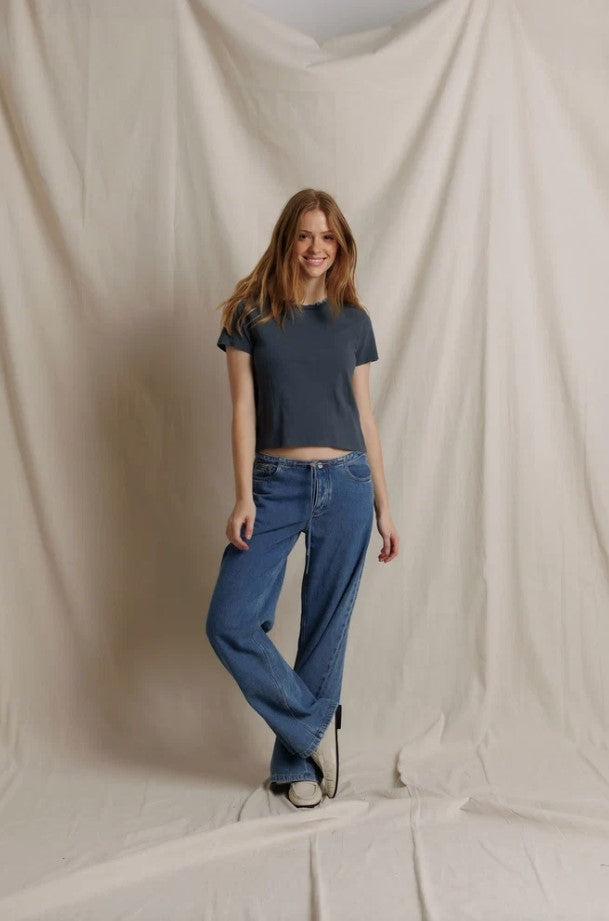 Harley Boxy Crew Tee - Turbulance