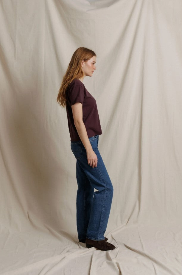 Harley Boxy Crew Tee - Cherry Lacquer