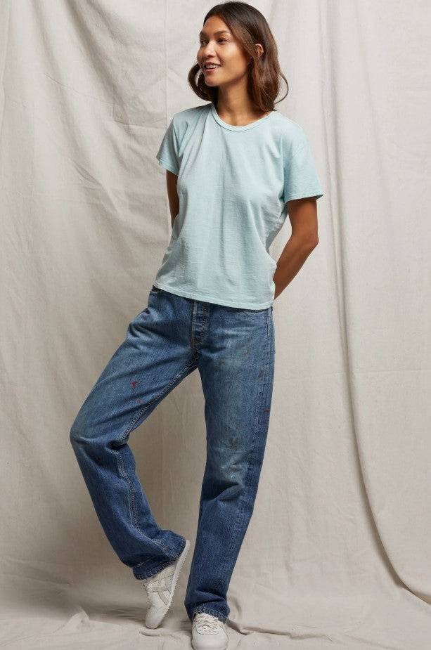 Harley Boxy Crew Tee - Iced Aqua