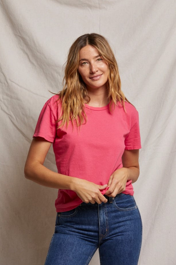 Harley Boxy Crew Tee - Pink Bloom