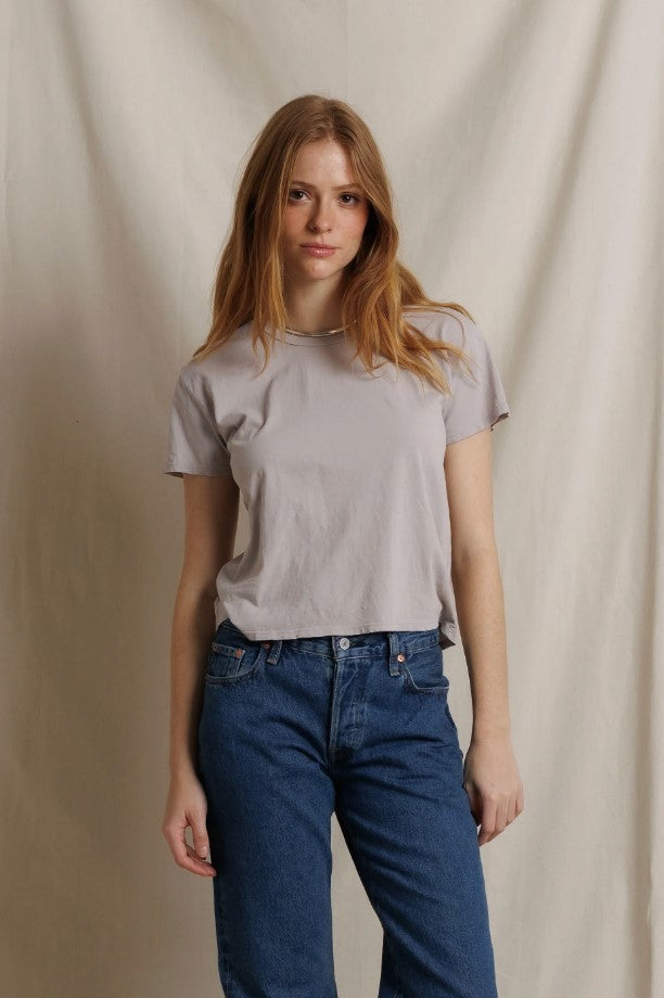 Harley Boxy Crew Tee - Cloud Gray