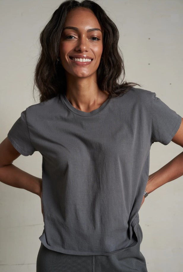 Harley Boxy Crew Tee - Charcoal