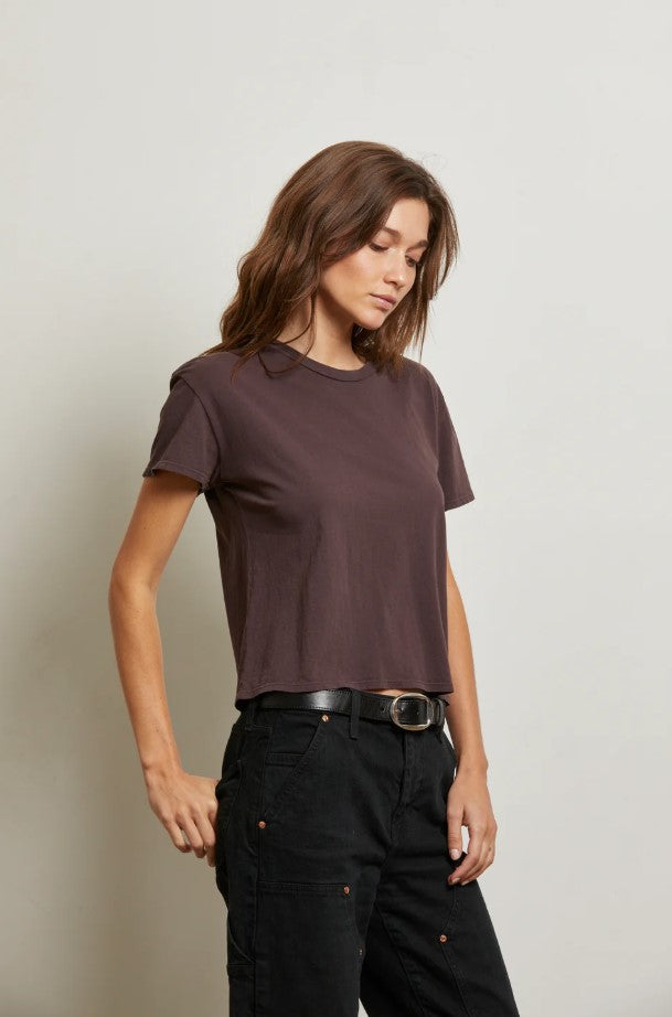 Harley Boxy Crew Tee - Cocoa Powder