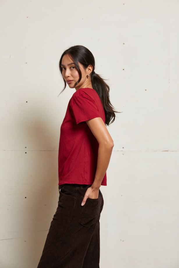 Harley Boxy Crew Tee - Maple