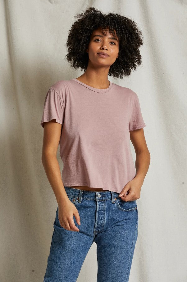 Harley Boxy Crew Tee - Mauve