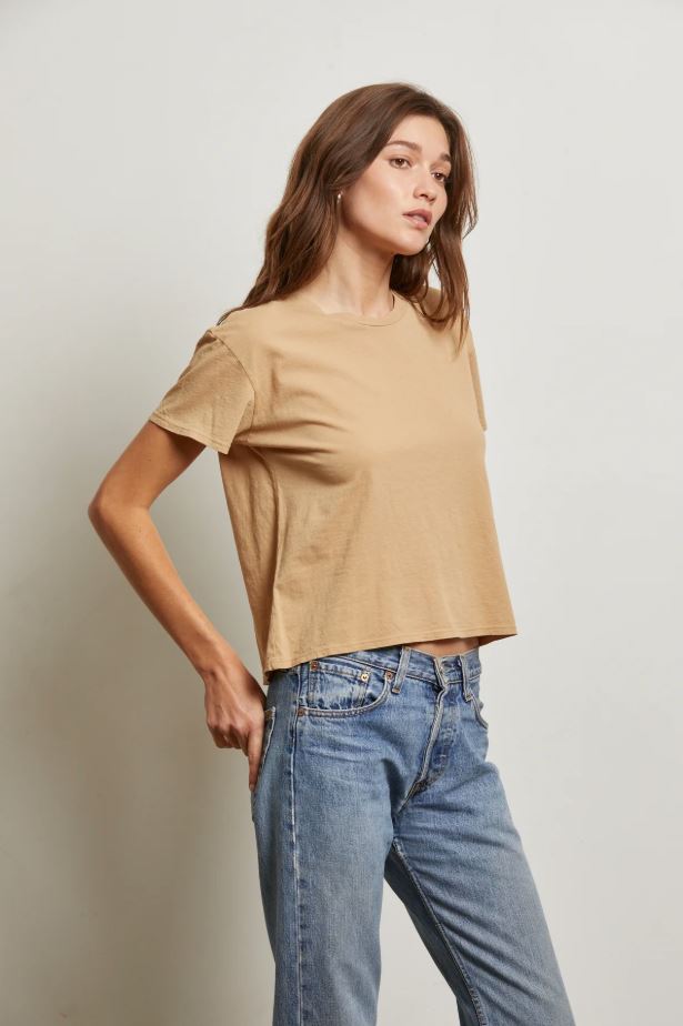 Harley Boxy Crew Tee - Suede