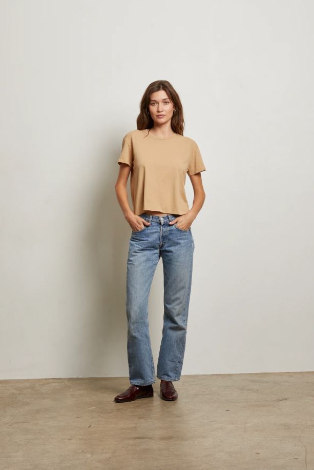 Harley Boxy Crew Tee - Suede