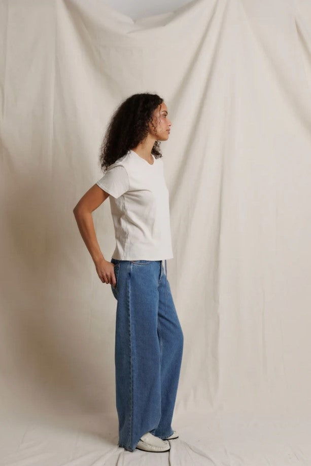 Harley Boxy Crew Tee - Whitecap Grey