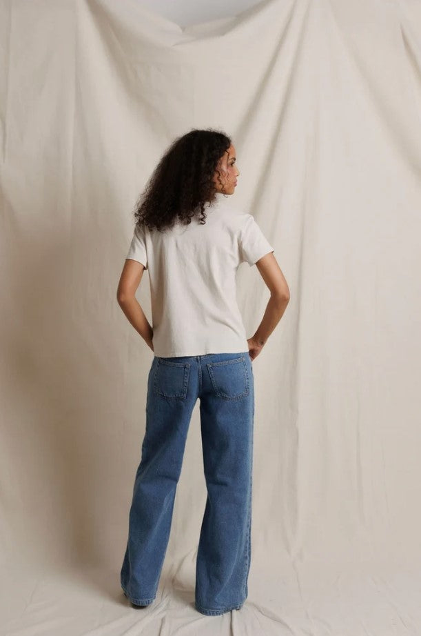 Harley Boxy Crew Tee - Whitecap Grey