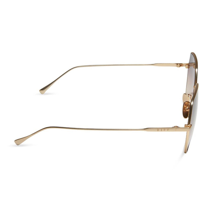 Harlowe Sunglasses - Brushed Gold + Twilight Gradient