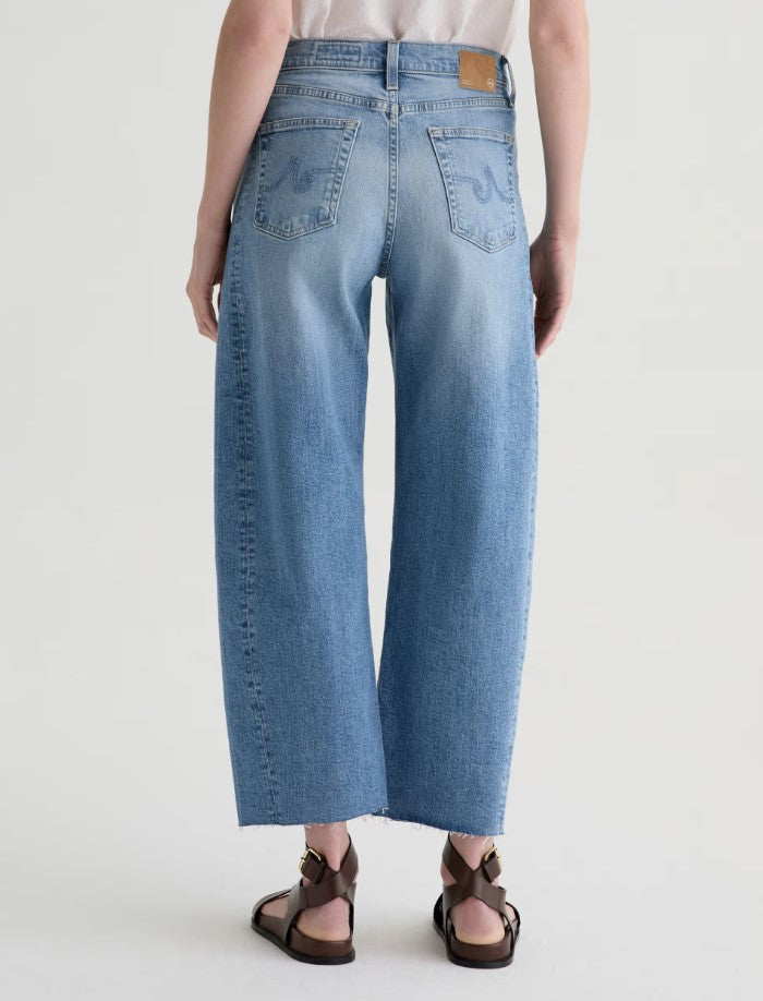Hattie High Rise Barrel Crop - Helios