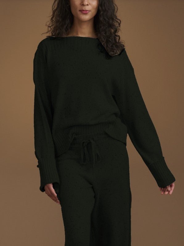 Haven Boat Neck Sweater - Pine - Jaffi's