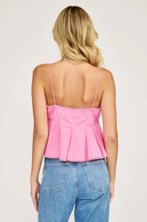 Haven Bow Tie Top - Pink - Jaffi's