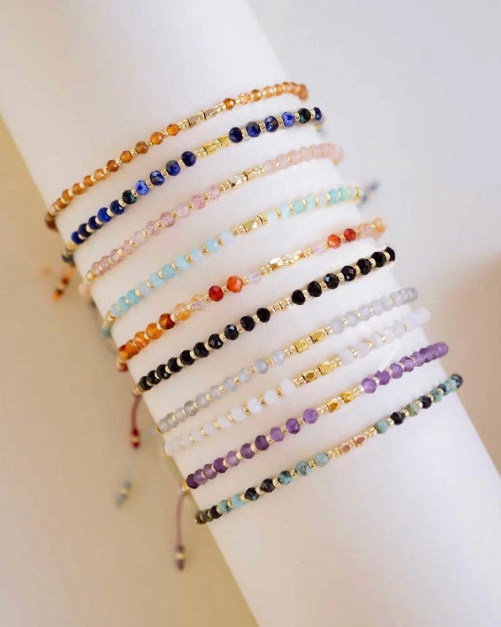 Healing Gemstone Stacking Bracelet - Smoky Quartz - Jaffi's