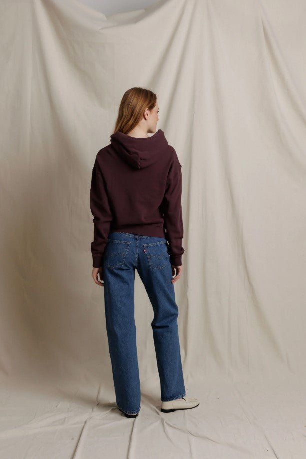 Heart Fleece Hoodie - Cherry Lacquer - Jaffi&