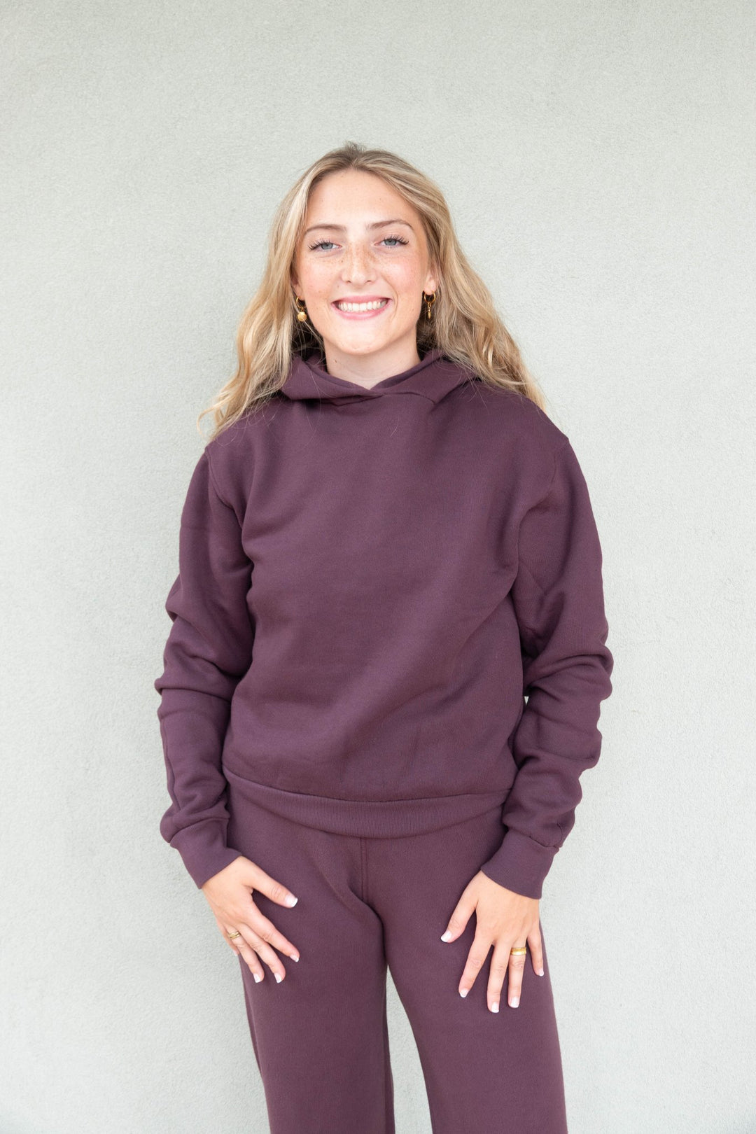 Heart Fleece Hoodie - Cherry Lacquer - Jaffi's