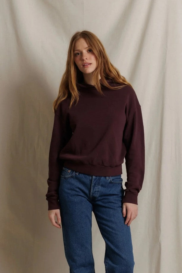 Heart Fleece Hoodie - Cherry Lacquer