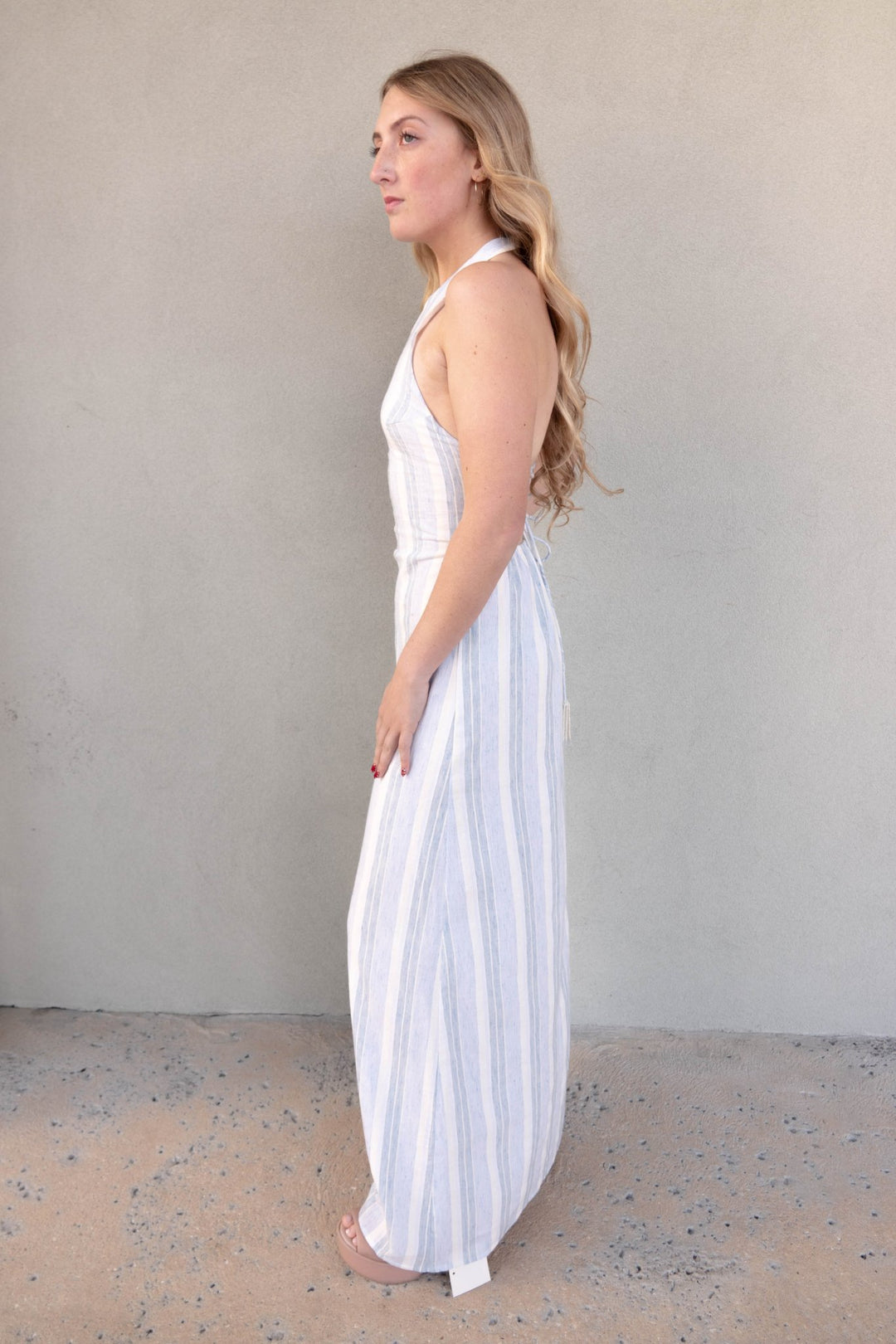 Helena Maxi Dress - Coastal Stripe - Jaffi's