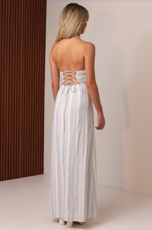 Helena Maxi Dress - Coastal Stripe - Jaffi's