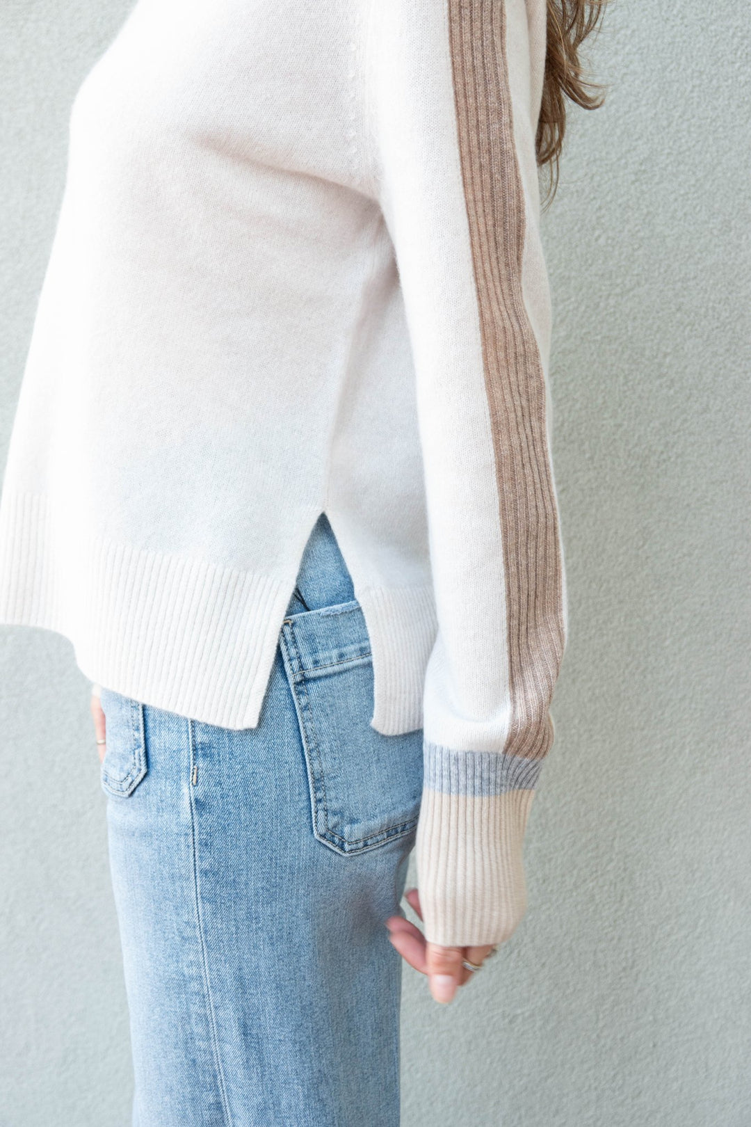 High Spirits Cashmere Sweater - Feather - Jaffi&