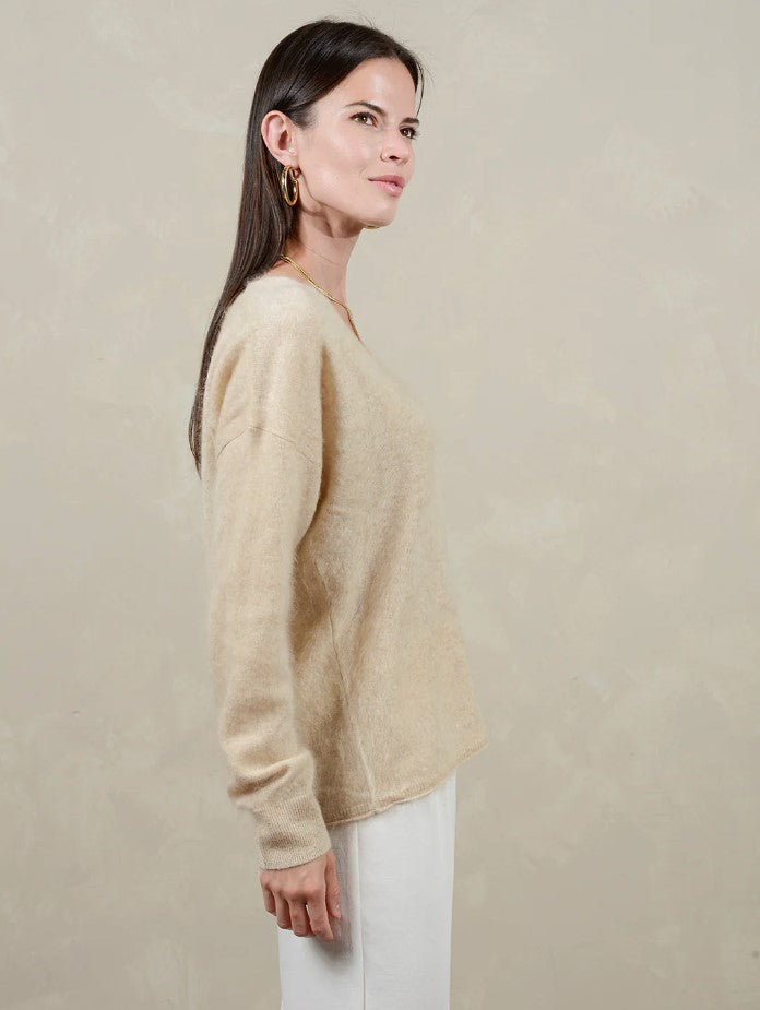 Hira V Neck Cashmere Sweater