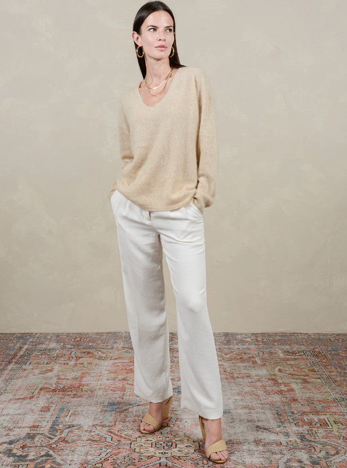 Hira V Neck Cashmere Sweater