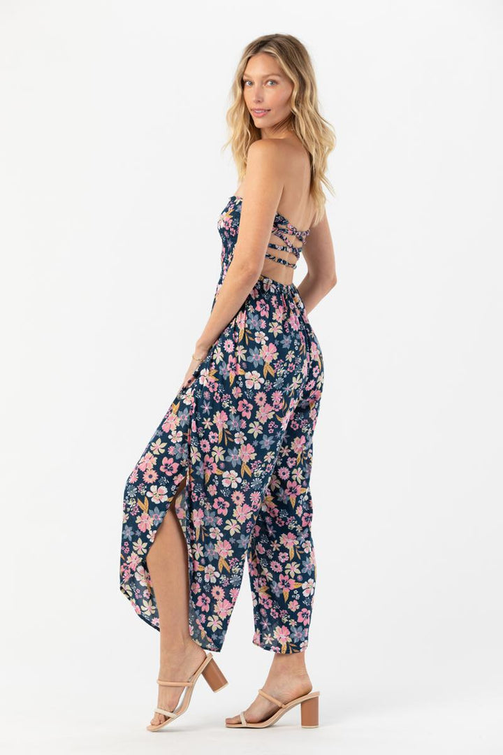 Hoku Jumpsuit - Wildfowers Navy