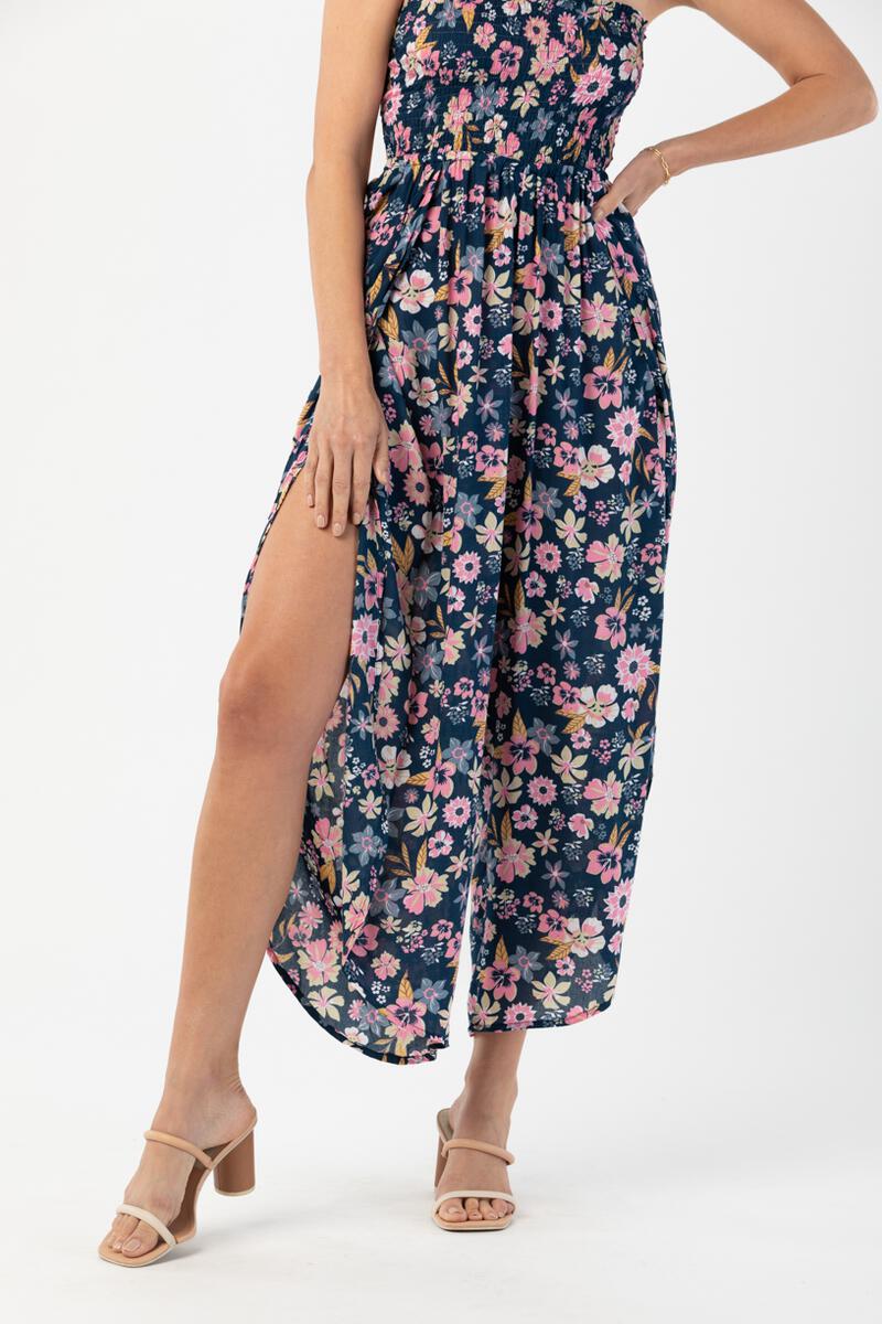 Hoku Jumpsuit - Wildfowers Navy