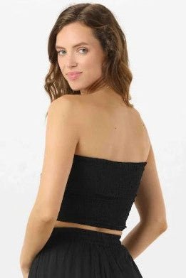 Hollie Crop Top - Black - Jaffi's