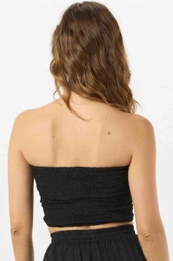 Hollie Crop Top - Black - Jaffi's